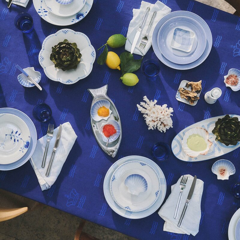 Royal Copenhagen Iris skjellformet asjett 10 cm blå