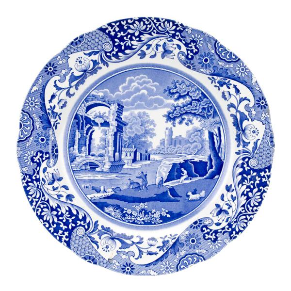 Spode Blue Italian buffétallerken 30 cm blå/hvit