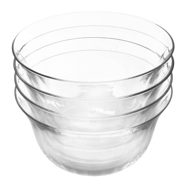 Jamie Oliver - Big Love dessertskåler i glass 14 cm 4 stk riflet klare
