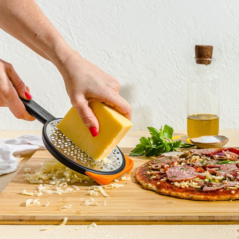 Dreamfarm Rivjern dobbeltsidig 25 cm svart/oransje