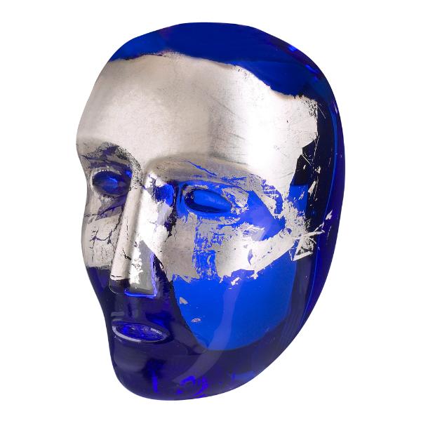 Kosta Boda Brains Jiménez H7,5 cm blå/sølv