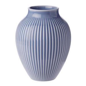 Knabstrup Keramik Vase riller 12,5 cm lavendel