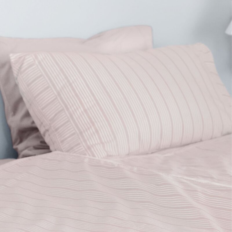 Home by Ilse Jacobsen Bedding Collection putetrekk 50x70 cm 2 stk powder rose stripes