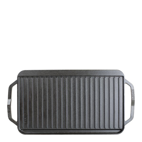 Lodge Cast Iron Chef Collection tosidig støpejernsplate 25x50 cm 