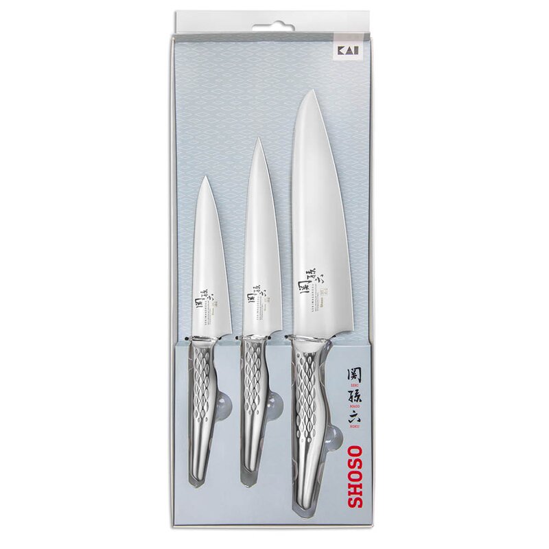 KAI Shoso knivsett 3 deler AB-5163/AB-5161/AB-5158