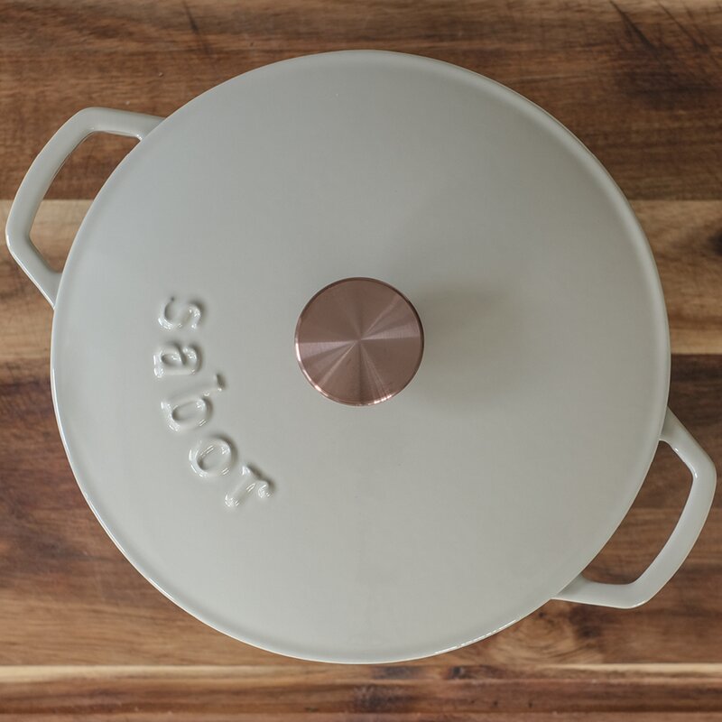 Sabor Støpejernsgryte 6,7L warm grey