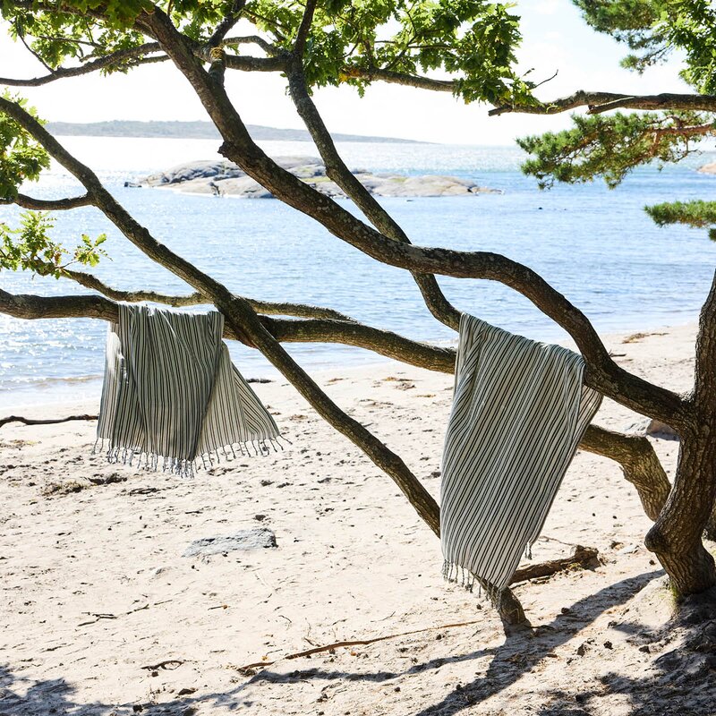 Sagaform Ella Hamam badehånkle 90x170 cm blå