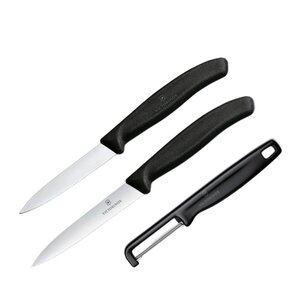 Victorinox Swiss Classic knivsett for grønnsaker 3 deler svart