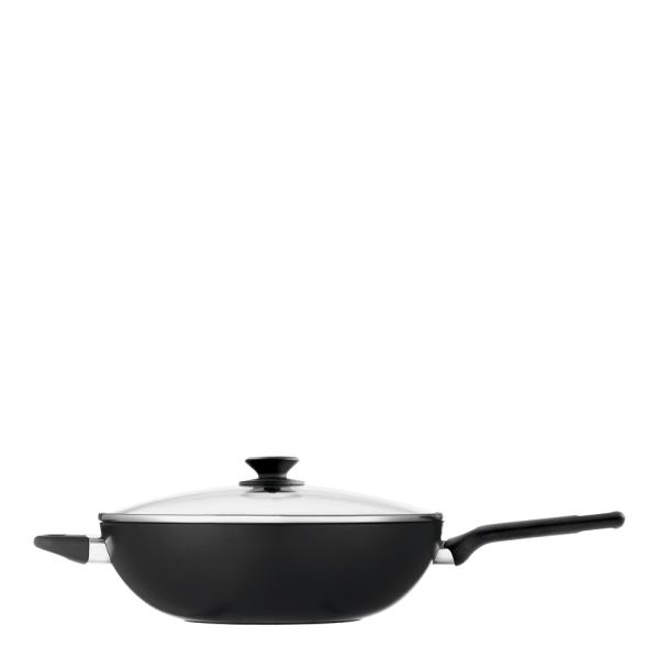 Modern House Black Line wok 30 cm svart