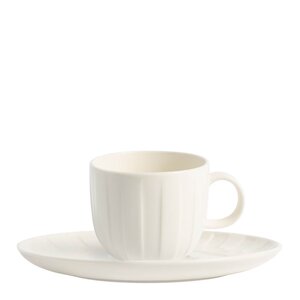 Stiernholm Senja espressokopp med fat 9 cl hvit