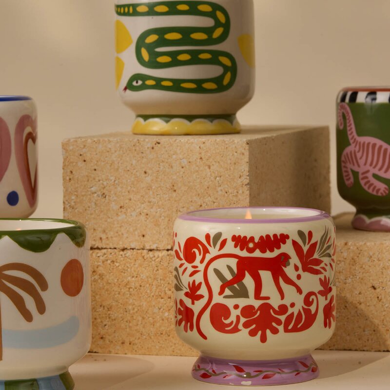 Paddywax Adopo duftlys wild lemongrass Snake gul