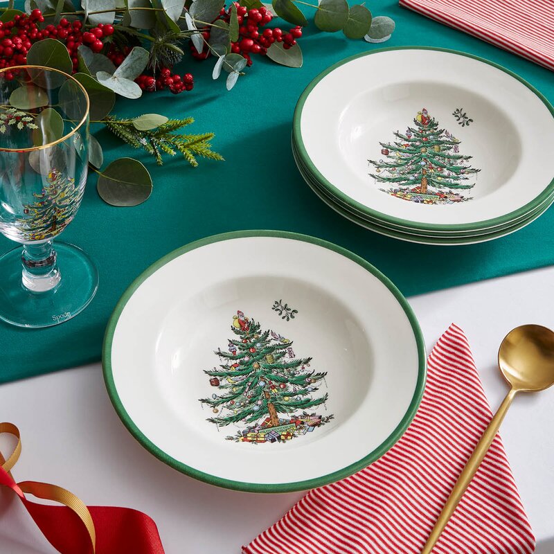 Spode Christmas Tree suppetallerken 23 cm