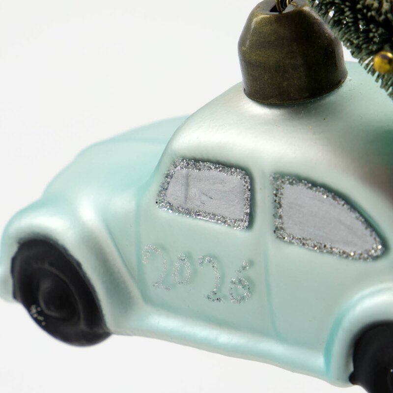 House Doctor Car julepynt 10,5 cm lyseblå