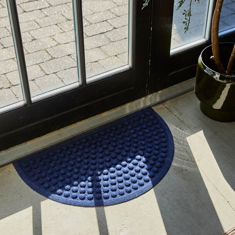House Doctor Entry dørmatte halvmåne 75x45 blå