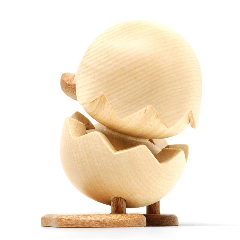 FableWood Den stygge andungen trefigur 8 cm gummitre/sapele