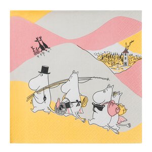 MoominArabia Mummi serviett 33x33 cm 20 stk Familietid