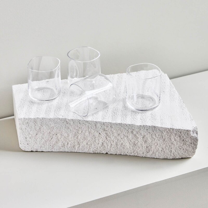 House Doctor Sand vannglass 30 cl 4 stk