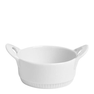 Pillivuyt Toulouse ildfast form med håndtak 11 cm 23 cl hvit