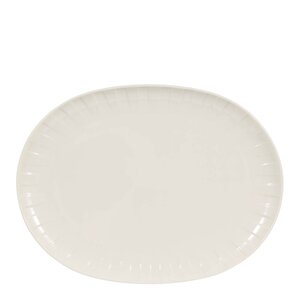Stiernholm Senja serveringsfat oval 27x36 cm hvit