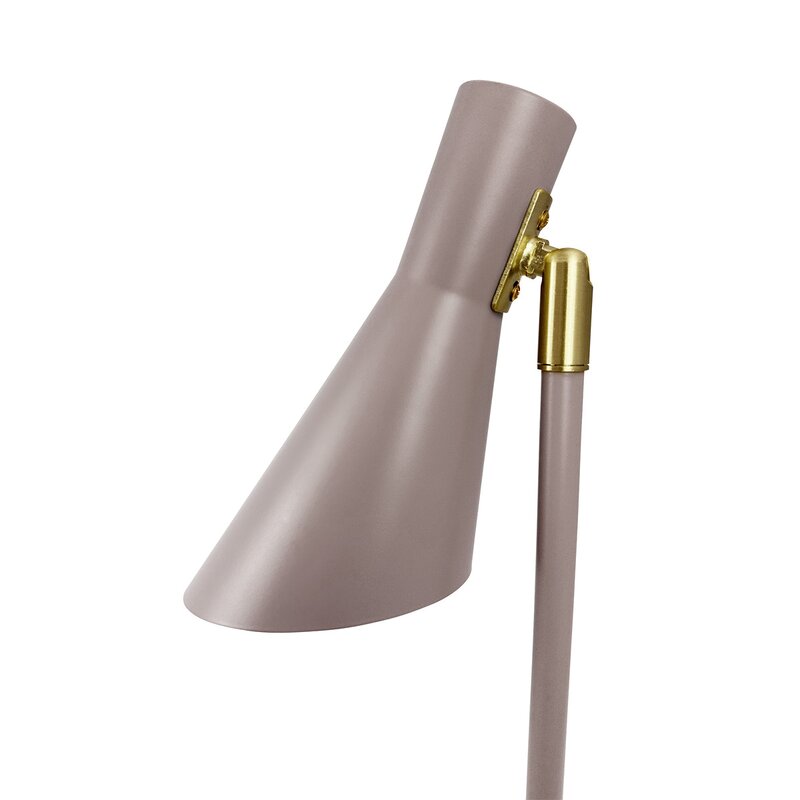 Dyberg Larsen DL12 mini bordlampe 39,5 cm beige/messing