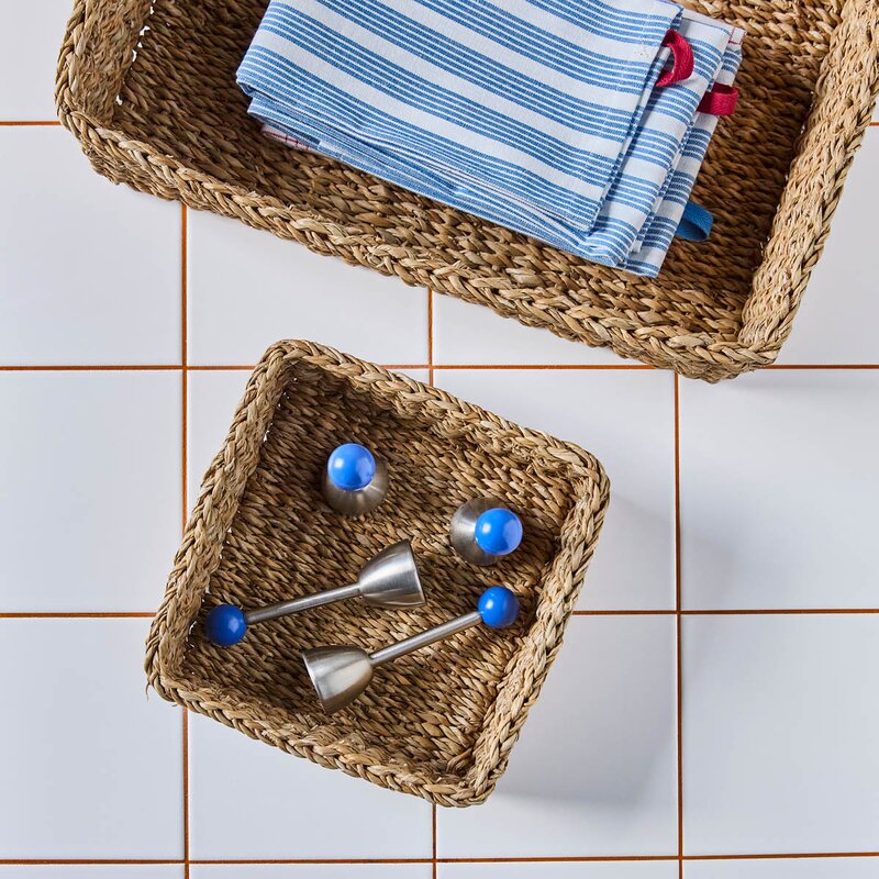 Nicolas Vahé Naba oppbevaringskurv 21x21 cm sjøgress