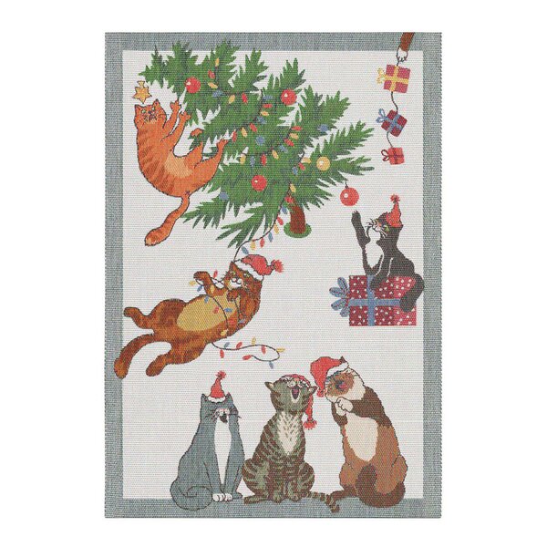 Ekelund Purr-Fect Christmas håndkle 35x50 cm flerfarget