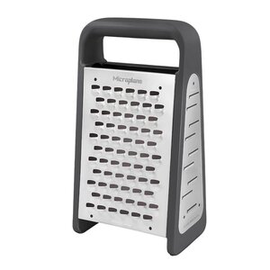 Microplane Professional rivjern Box Grater PureCut 5-i-1 mørk grå