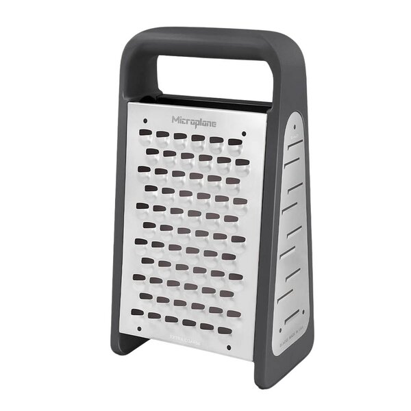 Microplane Professional rivjern Box Grater PureCut 5-i-1 mørk grå
