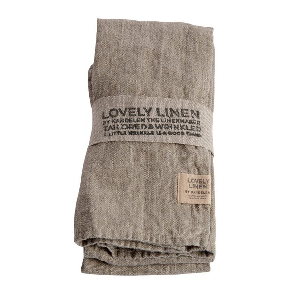 Lovley Linen Lovely serviett lin 45x45 cm 4 stk Natural Beige