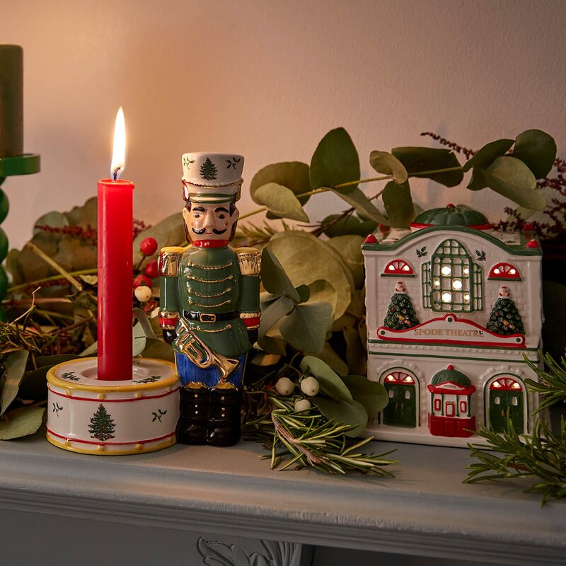 Spode Christmas Tree teater LED lykt 14,5x12,8x12 cm
