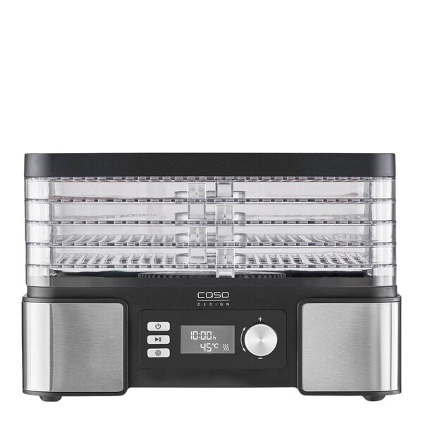 Caso DH 450 dehydrator 5 hyller stål/svart
