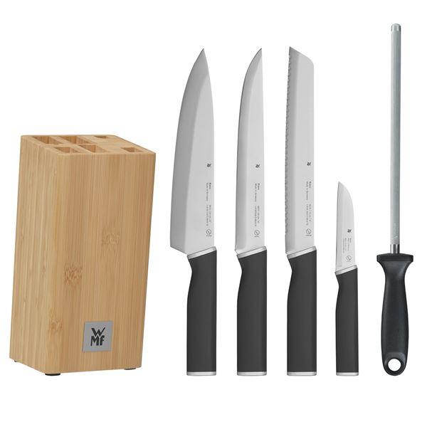 WMF Kineo knivblokk 4 kniver + jern