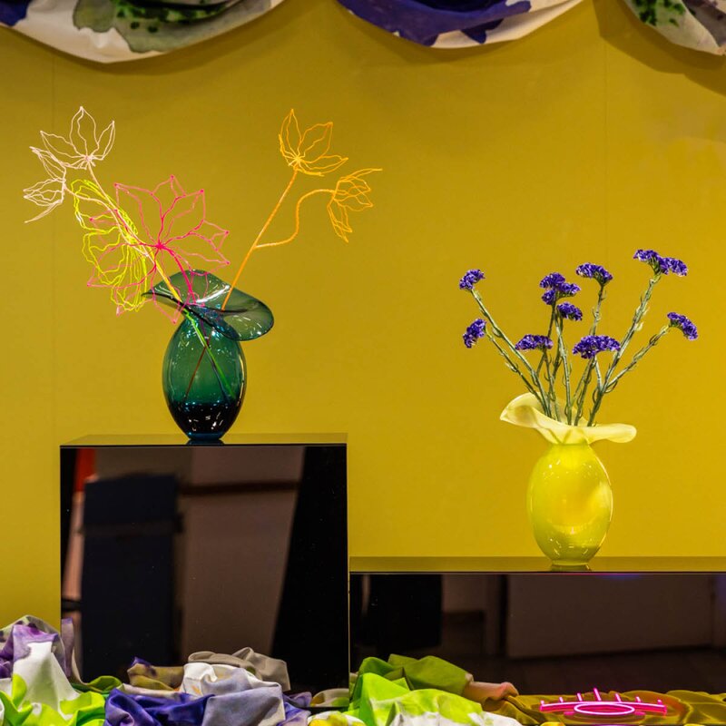 Magnor Iris vase 30 cm gul