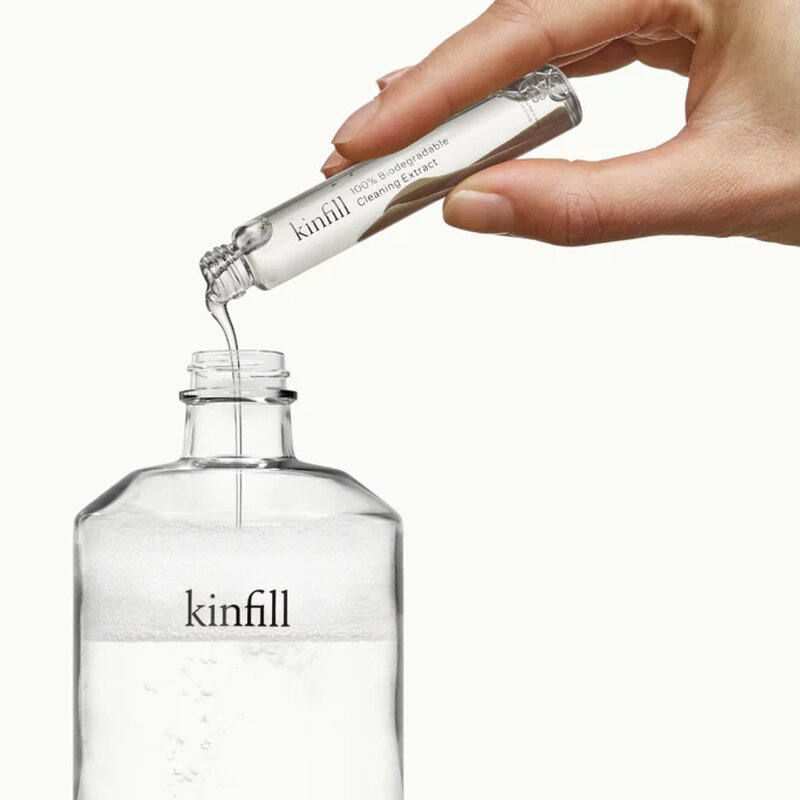 Kinfill Refill rengjøringsspray glass og speil 24 ml brune