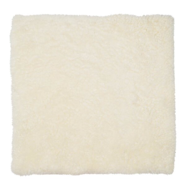 Natures collection A/S Sitteunderlag new zealand kort ull 40x40 cm white