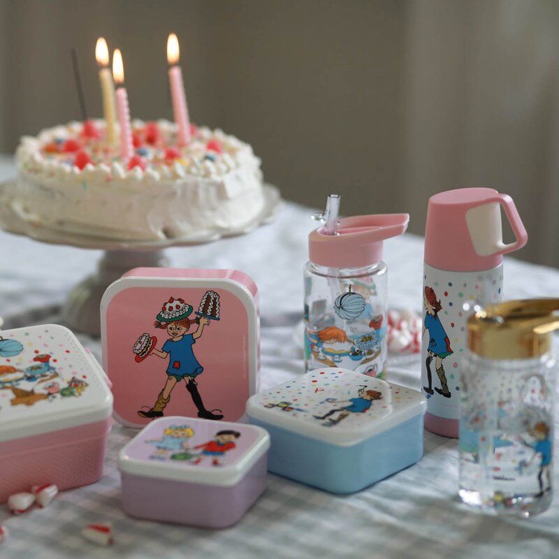 Rätt Start Pippi vannflaske 0,5L Bursdag rosa