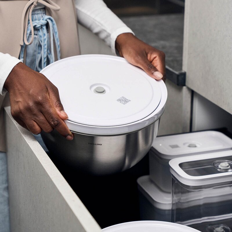Zwilling Fresh & Save vakuumskål i rustfritt stål med lokk 4L 24 cm