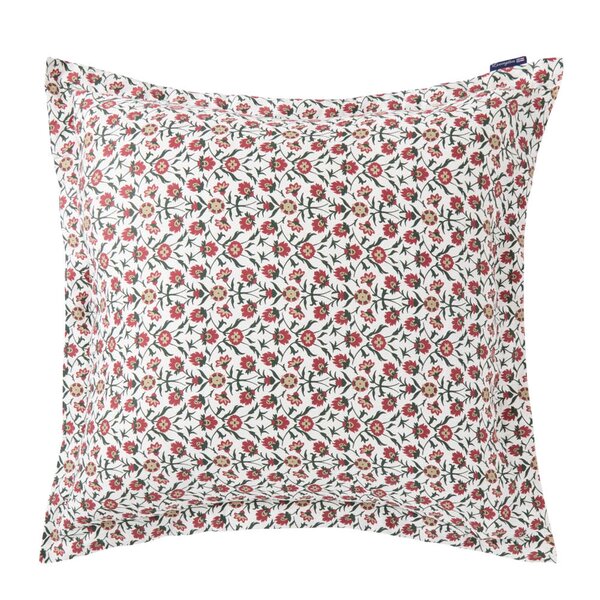Lexington Putetrekk sateng 65x65 cm blomstret hvit/rød/grønn/beige