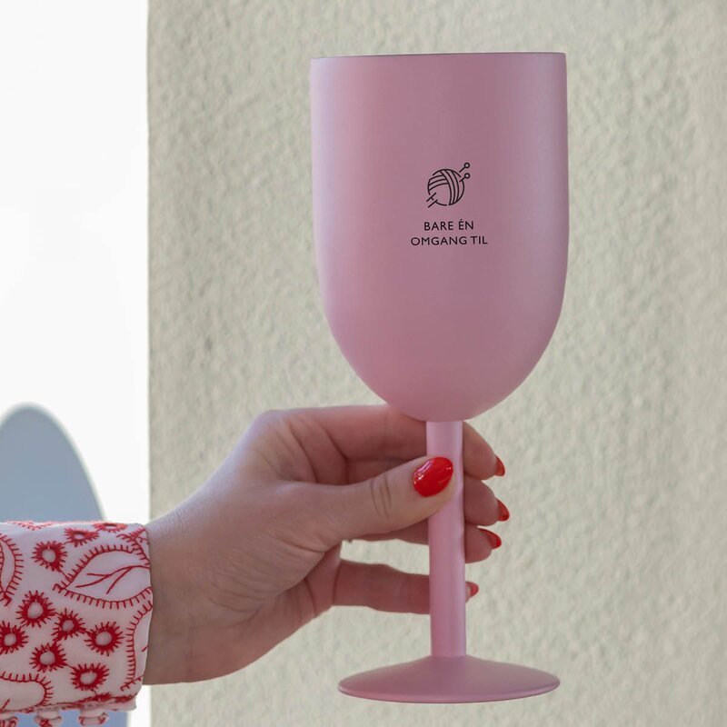 Pictureit Termo vinglass bare en omgang til 35 cl lys rosa