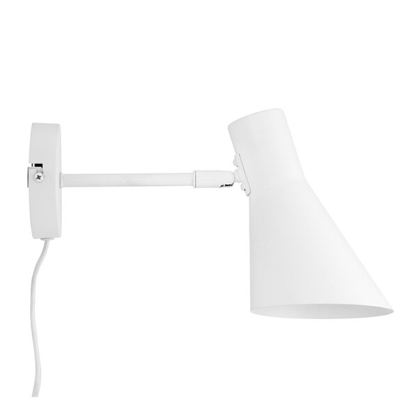 Dyberg Larsen DL12 vegglampe 20 cm hvit