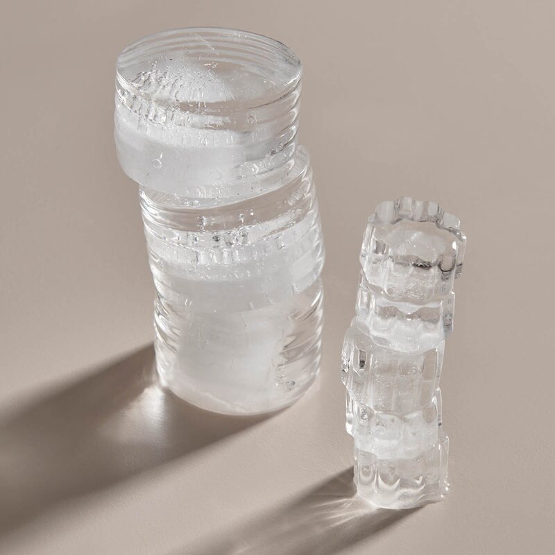 Kosta Boda Viva isbitform 13 cl 4 stk pudderrosa
