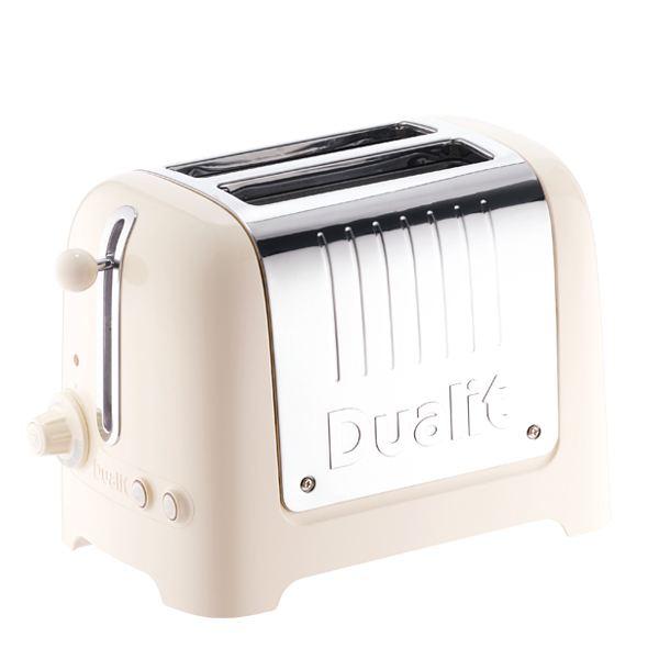 Dualit Lite toaster 2 skiver canvas white