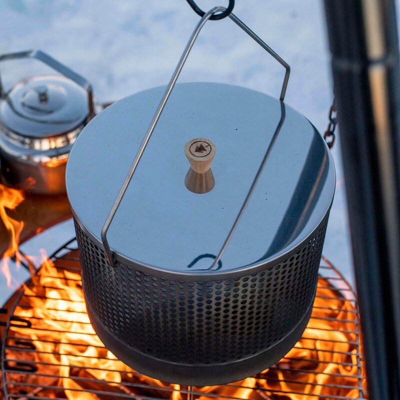 Espegard Popcorngryte 10L rustfritt stål