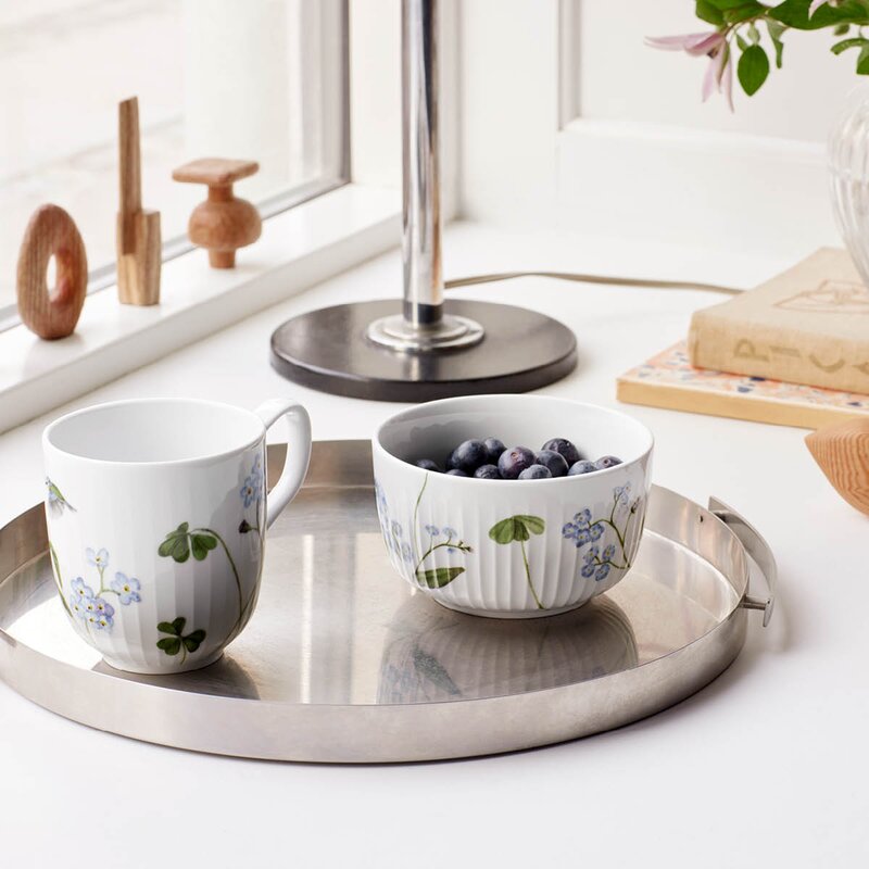 Kähler Hammershøi Summer krus 33 cl forget me not