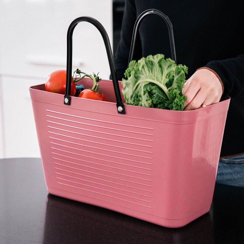 Hinza Green Plastic veske stor 15 L varm rosa