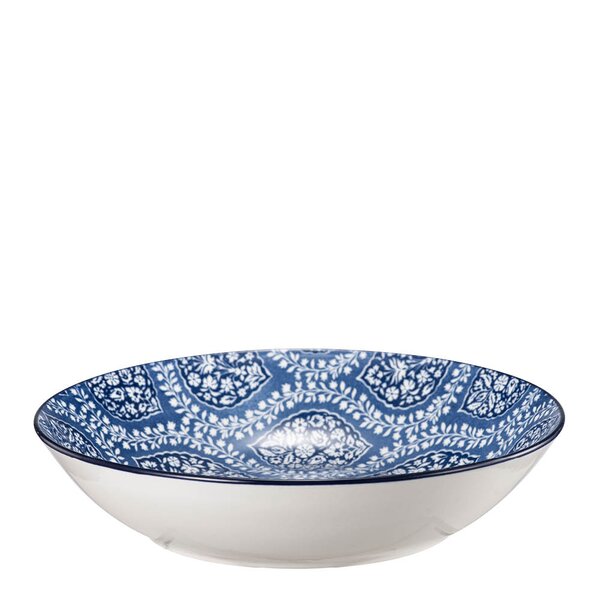Stiernholm Sakura dyp tallerken 20 cm 80 cl blå/hvit