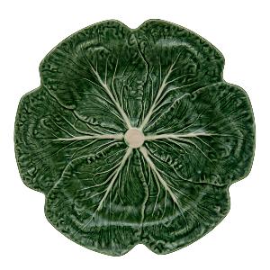 Bordallo Pinheiro Cabbage tallerken kålblad 30,5 cm grønn