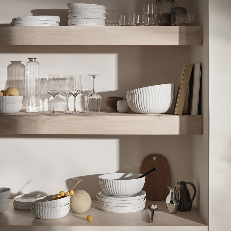 Georg Jensen Bernadotte serveringsskål 3,25L hvit