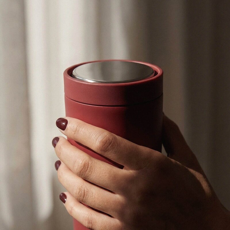 Stelton To Go Click termokopp 40 cl soft cherry red