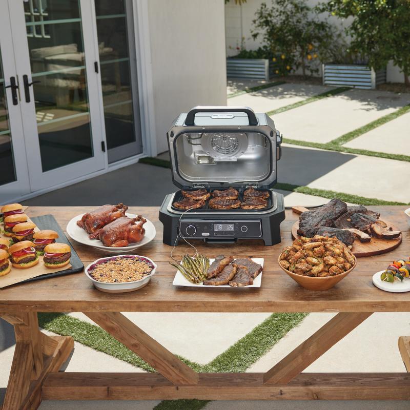 Ninja Woodfire smart cook system xl elektrisk bbq-grill 1700W